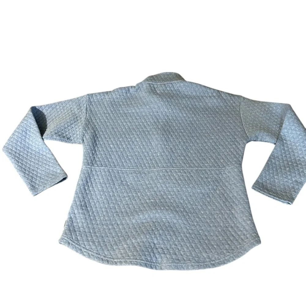 Eddie Bauer Quilted Half-Zip in Blue - Picture 8 of 12